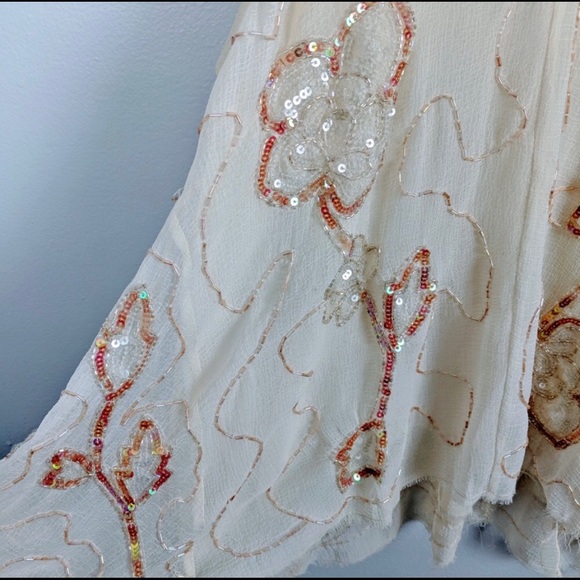 LIKE NEW!  Rare Free People Tritan's Treasure Sequin Top Size S. - Picture 10 of 13